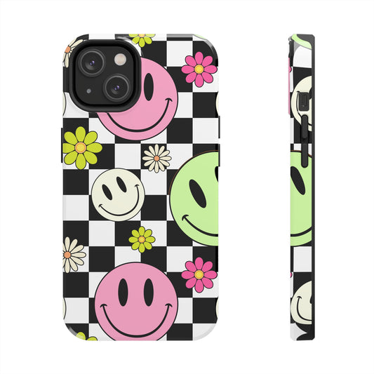 Smiley Checkered IPhone Case
