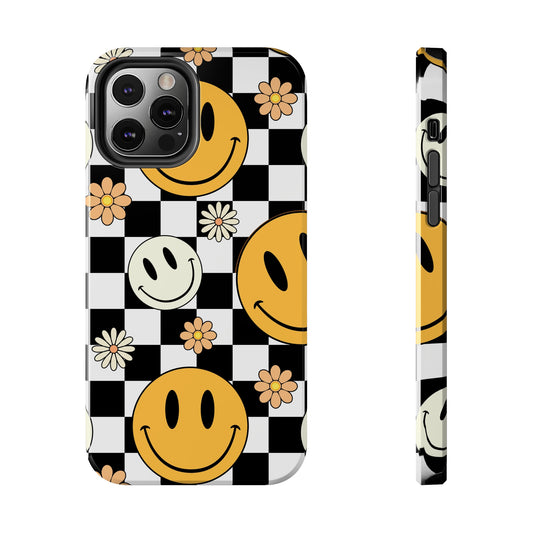 Smiley Checkered IPhone Case